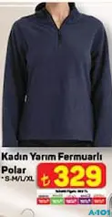 KADIN YARIM FERMUARLI POLAR